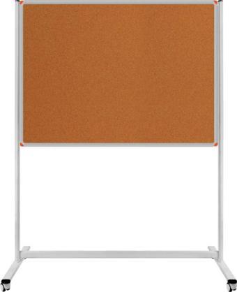 Panda 90 x 120 Cm Sabit Tek Taraflı - Tekerlekli Ayaklı Mantar Pano - Pan171