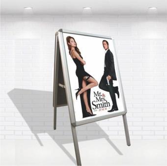 Projeneon B2 50 x 70 Cm Alüminyum Çift Taraflı Kaldırım Reklam Poster A Pano