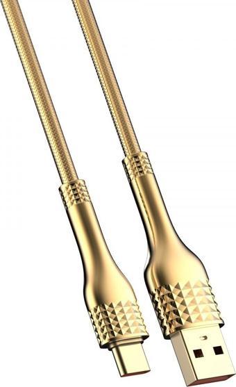 Ldnıo Hızlı Şarj Kablosu 2m Type-c Gold LS652