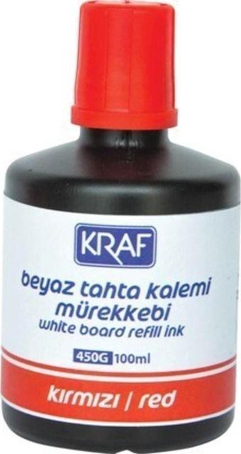 Kraf Beyaz Yazı Tahtası Mürekkebi Kırmızı 100 Ml