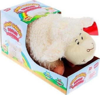 Masal Anlatan Kuzu Yastık Kuzu Peluş Masal - Ninni Anlatan Yastık