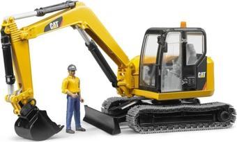 BRUDER CAT MİNİ EKSKAVATÖR VE İNŞAAT İŞÇİSİ 02466