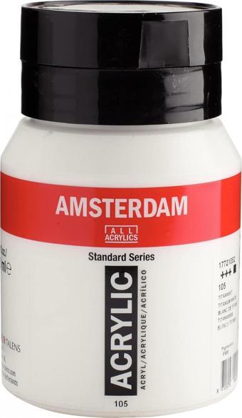 Amsterdam Standart 500 ml Akrilik Boya Titanyum White / 105