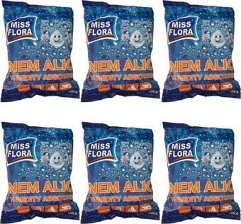 Miss Flora Parfümsüz Rutubet Giderici Nem Alıcı Yedek Tablet 450 gr 6 Adet