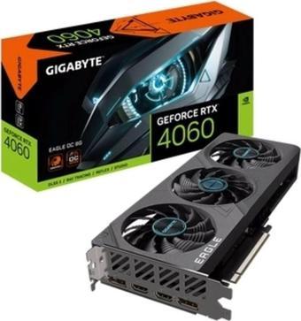 Gigabyte Rtx 4060 Eagle 8G Gv-N4060Eagle Oc Gddr6 128Bit Dx12 Dlss 3 Gaming (Oyuncu) Ekran Kartı