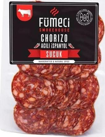 Fümeci Smokehouse %100 Dana Fermente İspanyol Sucuk Acılı Chorizo 250 g ℮