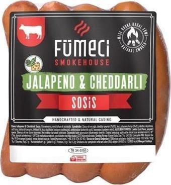 Fümeci Smokehouse Jalapeno Cheddar Sosis 350-400 g ℮