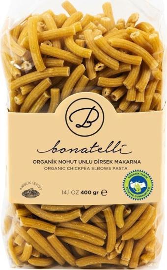 Bonatelli Organik Nohut Unlu Dirsek Makarna 400 g ℮