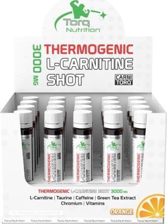 Torq Nutrition Thermogenic L-Carnitine Shot 20'li 3000 mg. Portakal