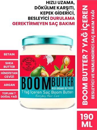 Boom Butter Saç Bakım Yağı 190 Ml