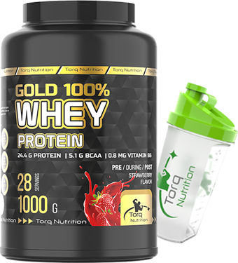 Torq Nutrition Gold Whey Protein Çilek Aromalı 1000 gr