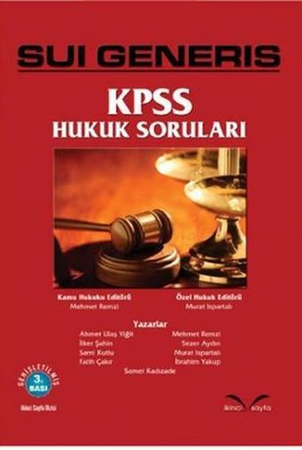 Sui Generis KPSS Hukuk Soruları - Murat Ispartalı - İkinci Sayfa