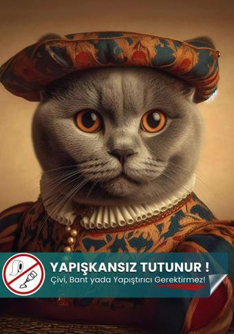 Pi Papers Scottish Fold Kedi Posteri, Scottish Kedi Posteri, Akıllı Kağıt Premium Poster, Yapay Zeka Tasarım