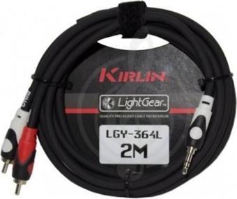 Kirlin Kırlın LGY-364L Y-Cable 2 Metre 3.5mm Trs Plug - 2x Rca Plug Y-Kablo (2mt)