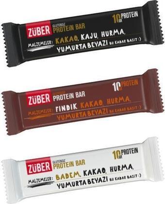 Züber Protein Bar Deneme Paketi 35g X 3 Adet