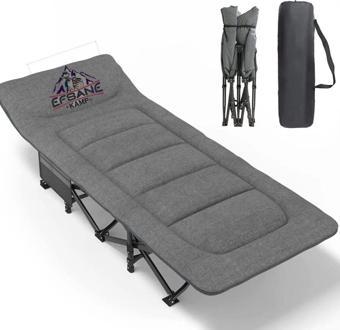 Efsane Kamp Konfor Ultralight Kampet Portatif Kamp Yatağı Gri - 190 x 68 x 35 cm