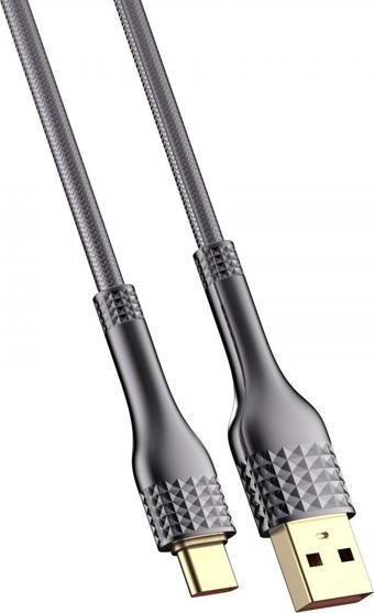 Ldnıo Hızlı Şarj Kablosu 2m Type-c Gri LS652