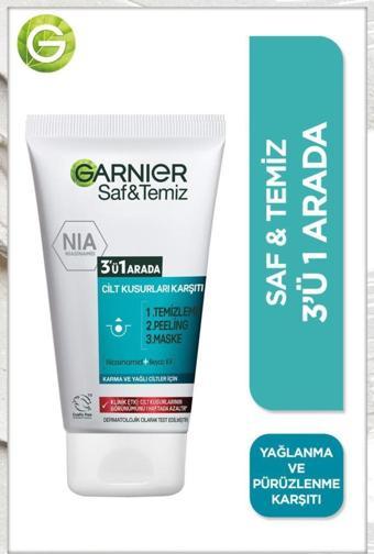 Garnier Saf & Temiz Yağlanma Ve Pürüzlere Karşı 3'ü 1 Arada 150 ml