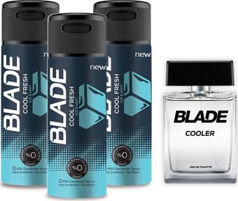 Blade Cooler Edt Parfüm 100ml & Cool Fresh Deodorant 3x150ml