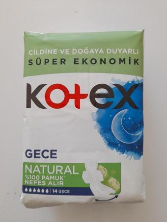 Kotex Hij. Ped Natural Gece 14'lü