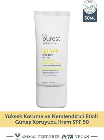 The Purest Solutions Yüksek Koruma ve Nemlendirici Etkili Güneş Koruyucu Krem SPF 50, 50 ml