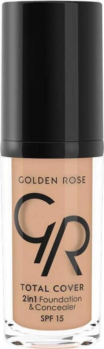 Golden Rose Total 2 In 1 Foundation & Concealer No: 15 Fondöten ve Kapatıcı