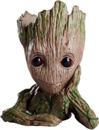 Netavantaj Galaksinin Koruyucuları Baby Groot Figür Düşünen Saksı Kalemlik Pla Büyük 15 cm