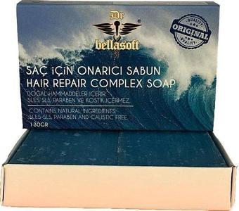 Dr.Bellasoft Kostiksiz Parabensiz Saç İçin Onarıcı Mavi Sabun 130 gr