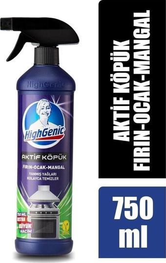 Highgenic Aktif Köpük- Fırın ,ocak, Mangal Temizleyici 750 ml