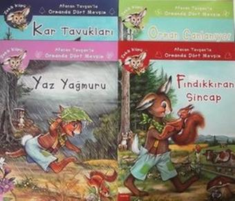 Afacan Tavşanla Dört Mevsim (4 Kitap Takım) - Pierre Couronne - Kaknüs Yayınları