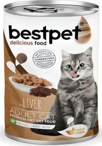 BestPet Parça Etli ve Ciğerli Yetişkin Kedi Konservesi 400 gr.