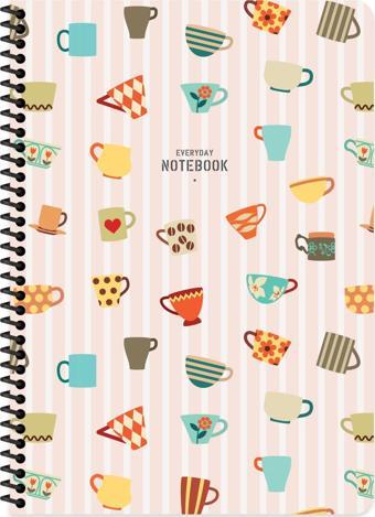 Keskin Color A4 Kareli Defter Coffee - Pembe