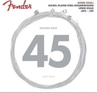 Fender 7250 Nickel Plated Steel Long Scale 7250M .045-.105 Bas Gitar Teli