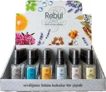 Rebul Kolonya Çeşitleri 50 Ml X 6 Adet - Dark Spice-Buket-Aqua-Ice-Mandarine-Lavanta