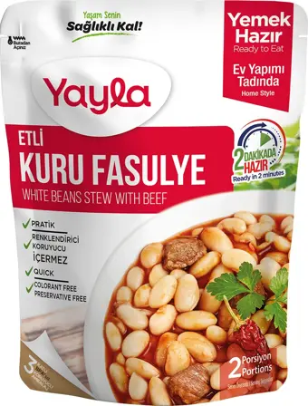 Yayla Yemek Hazır Etli Kuru Fasulye 250 gr