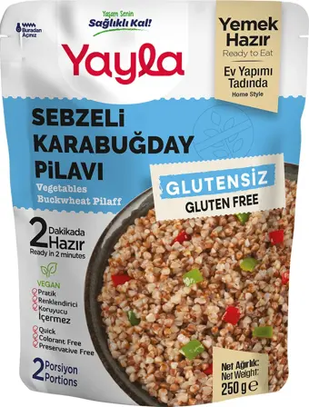 Yayla Glutensiz Sebzeli Karabuğday Pilavı 250 gr