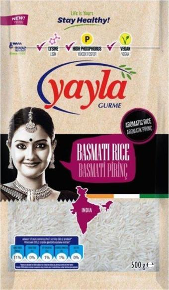 Yayla Gurme Basmati Pirinç 500 Gr