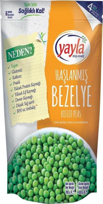 Yayla Hazır Haşlanmış Bezelye 700 Gr