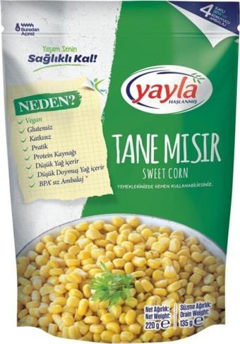 Yayla Hazır Haşlanmış Tane Mısır 220 Gr