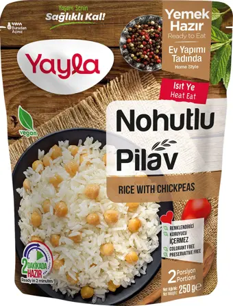 Yayla Yemek Hazır Nohutlu Pirinç Pilavı 250 gr