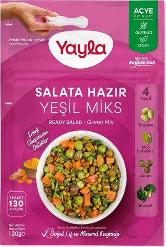 Yayla Salata Hazır Yeşil Miks 120 Gr