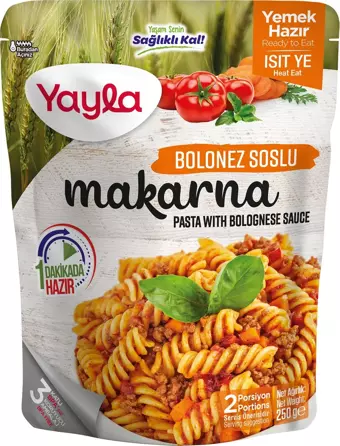 Yayla Yemek Hazır Bolonez Soslu Makarna 250 gr