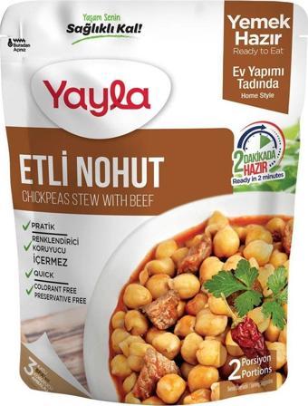 Yayla Yemek Hazır Etli Nohut 250 Gr