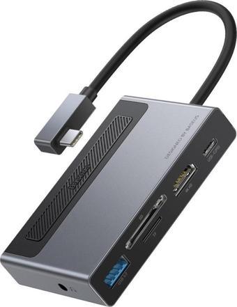 Baseus Magic Çok Fonksiyonlu Klipsli Type-C Hub 6in1 Adaptör CAHUB-DA0G