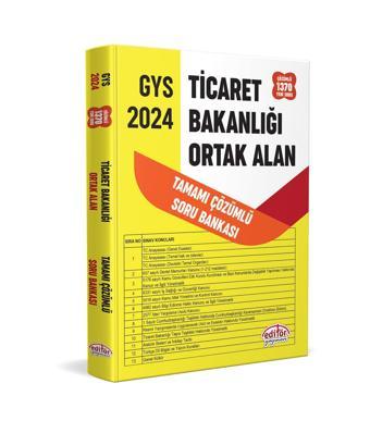 2024 GYS Ticaret Bakanlığı Tüm Kadrolar için Ortak Alan Soru Bankası Çözümlü