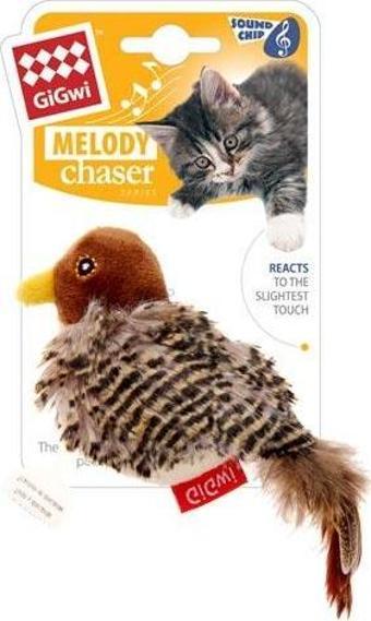 7020 Melody Chaser Doğal Tüylü Kuş Kedi Oyuncak Ses Kontrollü