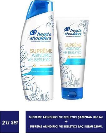 Head&Shoulders Supreme Arındırıcı Şampuan 300 ml +  Saç Kremi 220 ml