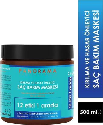 Panorama Professional Kırılma ve Hasar Önleyici Dolgunlaştırıcı Saç Bakım Maskesi - 500 ml