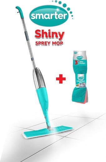 SMARTER SHINY SPREY MOP + MİKROFİBER 3'LÜ TEMİZLİK BEZİ SET