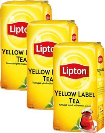 Lipton 3 Adet Yellow Label Dökme Çay 1000Gr